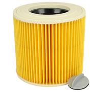 vhbw Filtro plisado reemplaza Kärcher 6.414-789.0 para aspiradora - amarillo