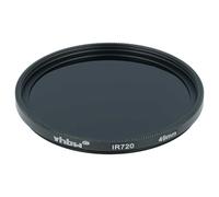 vhbw Filtro Universal de Infrarrojos 720nm Compatible con Canon PowerShot G7x Mark II Objetivos de cámaras -Filtro IR Circular, 49mm, Negro