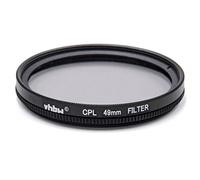vhbw Filtro Universal polarizadorpara Objetivos de cámara con Rosca de Filtro de 49mm -Filtro polarizador Circular (CPL), Negro