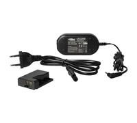 vhbw Fuente alimentación Compatible con Canon EOS 1200D, 1100D cámara, cámara Digital + acoplador CC (reemplaza Canon DR-E10), 2 m