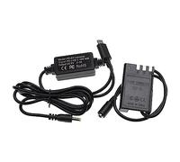vhbw Fuente alimentación USB Compatible con Nikon D3000, D40, D40x, D5000, D60 cámara + acoplador CC (reemplaza EP-5) 2m