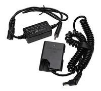 vhbw Fuente alimentación USB Compatible con Nikon D850, Z6 III, Z7, Z6 cámara, cámara Digital + acoplador CC (reemplaza EP-5A) 2m Cable en Espiral