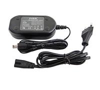 vhbw Fuente de alimentación, Cable de Corriente Compatible con JVC GR-DX27, GR-DX27E, GR-DX27EK, GR-DX28, GR-DX28E cámara de vídeo, réflex, DSLR; 2 m