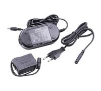 vhbw Fuente de alimentación Compatible con Panasonic Lumix DMC-FZ200 cámara de vídeo, DSLR - Cable Red + acoplador CC, 2 m