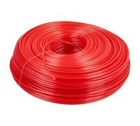 vhbw Hilo de Corte Universal para cortacésped, Recortadora - Hilo Recambio, Rojo, 2 mm x 100 m, Redondo