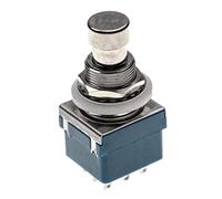 vhbw Interruptor de pie 3PDT para guitarra compatible con True Bypass | unidades de efectos Electro-Harmonix, T-Rex - Foot Switch, azul / plata