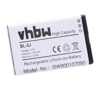 vhbw Li-Ion batería 1350mAh (3.7V) para Smartphone teléfono móvil Nokia 5900 XpressMusic, ASHA 200, ASHA 201, C3, Glee, Lumia 520 por BL-5J.