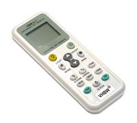 vhbw Mando a Distancia reemplaza K-1028E para Aire Acondicionado Blanco