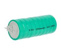 vhbw NiMH Batería de botón de Repuesto Tipo V250H 250 mAh 12 V Compatible para lámparas solares, etc.