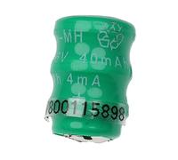 vhbw NiMH Batería de botón de Repuesto Tipo V40H 2 Pines 40 mAh 3,6 V Compatible para lámparas solares, etc.