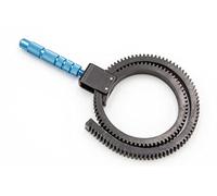 vhbw Palanca Zoom Universal para cámara, DSLR, etc. - Enfoque de Seguimiento con Banda elástica, Negro/Azul Claro