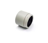 vhbw Parasol para Objetivo de plástico, Blanco-Gris para Canon EF 70-200mm F4 L IS USM, L USM por ET-74.