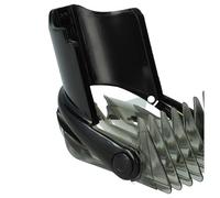vhbw Peine con enganche 3-21 mm compatible con Philips QC5070, QC5053 máquina afeitar o cortar el pelo - Peine recambio gris/negro/transparente