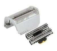 vhbw Pieza de corte combi pack compatible con Braun 5746, 7493, 7497, 7475, 7504, 7505 afeitadora eléctrica, lámina + bloque de cuchillas, plata