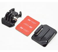 vhbw Placa fijación Compatible con Garmin Virb Action Camera, Elite E1GR cámara acción - Auto-Adhesivo, para Varias Superficies (arqueado)