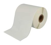 vhbw Rollo de etiquetas 102 mm x 44,3 m (1 etiqueta) compatible con Brother TD-2130, TD-4100, TD-4000, TD-2130N impresora de etiquetas blanco