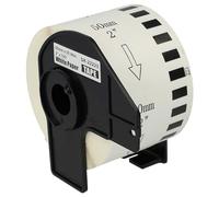 vhbw Rollo de etiquetas 50 mm x 30,48 m compatible con Brother PT QL-820NWB, QL-820NWBC impresora de etiquetas - premium