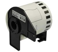 vhbw Rollo de etiquetas con soporte 62 mm x 15,24 m compatible con Brother P-Touch QL 820 NWBc, QL 820 NWB impresora de etiquetas - Autoadhesivo