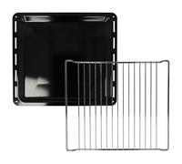 vhbw Set de 2 uds. (bandeja de horno, rejilla) compatible con Zanussi ZHM727W