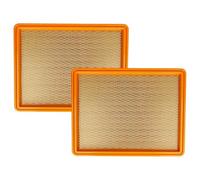 vhbw Set de 2x filtro de aspiradora compatible con Kärcher NT 762 Eco aspiradora - Filtro principal, filtro de pliegue plano
