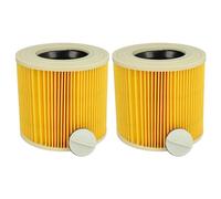 vhbw Set de 2x filtros de cartucho reemplaza Kärcher 6.414-552.0 | Compatible con Kärcher aspiradora seco-húmedo, lava-aspiradora, multiusos