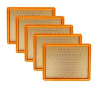 vhbw Set de 5x filtro de aspiradora compatible con Kärcher NT 551 Eco, NT 501, NT 551 Eco M aspiradora - Filtro principal, filtro de pliegue plano