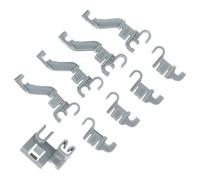 vhbw Set de 9 abrazaderas de fijación compatible con Siemens SN4xxx, SN38P264DE/B4, SN38P264DE/B3 lavavajillas, lavaplatos - Para cesto inferior