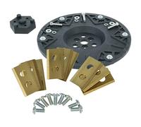 vhbw Set de accesorios compatible con Einhell Freelexo+, Freelexo Kit 600 cortacésped - 9x cuchillas + tornillos, 1x disco de cuchilla, oro negro
