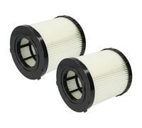 vhbw Set de filtros 2x Filtro plisado compatible con Dewalt DCV581h, DCV584l, DCV580h, DCV582, DCV580, DCV581 aspiradora - Filtro, cartucho