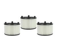 vhbw Set de filtros 3x Filtro plisado compatible con Bosch AdvancedVac 20 aspiradora en seco y húmedo - Filtro, cartucho, papel/plástico, blanco