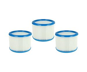 vhbw Set de filtros 3x Filtro plisado compatible con Hitachi Hikoki Harmonica RP250YDL, RP300YDL aspiradora en seco y mojado - Filtro, cartucho