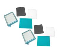 vhbw Set de filtros compatible con Philips PowerPro Compact FC9325, FC9326 aspiradora - 8x Filtro