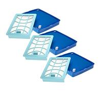 vhbw Set de filtros reemplaza Philips CP0617+CP0616, FC8003/01 para aspiradora - 6x Filtro (filtro aire salida, filtro de entrada)