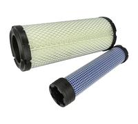 vhbw Set filtro 2 ud. compatible con Takeuchi TB 53FR todas las series motor máquina construcción - 1x filtro interno, 1x filtro externo