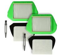 vhbw Set filtro + pincel (8 uds.) compatible con Rowenta RO539601, RO5396, RO5392EA/4Q0, RO5392EA, RO5392, RO5381EA/4Q0, RO5381EA aspiradora