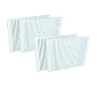 vhbw Set filtros compatible con Bosch Vent 4000 CC 120, 4000 CC 100 unidad ventilación - M5 / F7 4 uds., 21,6 x 18 x 1,8 cm, blanco