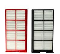 vhbw Set filtros Compatible con Zehnder ComfoAir 225, 200 Unidad ventilación - G4 / F7 2 uds., 29 x 15 x 5 cm, Blanco/Rojo/Negro