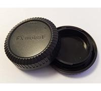 vhbw Set Tapa Compatible con Fuji/Fujifilm Fujinon Lens XF60mmF2.4 R Macro cámara - Tapa Trasera y Carcasa, Negro