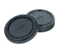 vhbw Set Tapa Compatible con Olympus OM-10, OM-1, OM-4, OM-2, OM-4TI cámara - Tapa Trasera y Carcasa Negro
