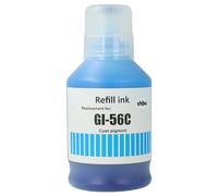 vhbw tinta de recarga reemplaza Canon GI-56C | 4430C001 para impresora - Tinta de recarga, cian, pigmentada, 135ml