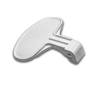 vhbw Tirador de puerta de repuesto compatible con Otsein OHNL6126-37, OHNL9106-37, OHNY683-37 lavadora plástico blanco