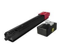 vhbw Tóner Compatible con Kyocera TASKalfa 2551ci, 2552ci Impresora - Cartucho de tóner Compatible + Caja residuos de tóner, Magenta