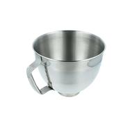 vhbw Vaso mezclador compatible con KitchenAid 4,7 L, 4,3 L robot de cocina con cabezal motor basculante - Bol acero inoxidable de 5 L con asa