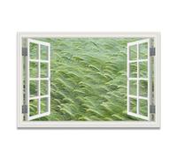 VHdfgTY La vista desde la ventana 5 Cuadro Lienzo Efecto Ventana Bosque Paisaje Natural para Decoración de Salón y Dormitorio 40x60cm Sin marco
