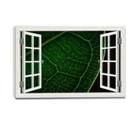 VHdfgTY La vista desde la ventana 84 Cuadro Lienzo Efecto Ventana Bosque Paisaje Natural para Decoración de Salón y Dormitorio 20x30cm Lienzo envuelto
