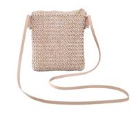 Vhersily 2025 ofertas - Bolso de mujer de hombro modo pequeño trabajado gran capacidad tela cinta de ratán trenzado casual bolso mujer bolso de paja de vacaciones viaje mar verano, D, Talla única