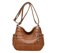 Vhersily 2025 ofertas - Impermeable-Messenger-Multibolsillos-Universidad Bolso Coral Bolsos de mujer Bolsos de moda Bolsos de hombro de gran capacidad Bolsos de mujer casual Bolso, marrón, Talla única