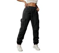 Vhersily 2025 Pantalones cargo de mujer de senderismo ligeros con bolsillos senderismo impermeables cinturón al aire libre deportivos correr para otoño e invierno, antisuciedad e impermeable, Workout