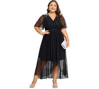 Vhersily 2025 Vestidos de ceremonia para mujer de alta elasticidad cuello en V línea en A con abertura, formal, oficina, victoriano, para Oktoberfest, carnaval, Halloween, cómodos y versátiles para