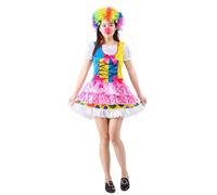 Vhersily 2026 Disfraz de Carnaval para Hombre y Mujer, Vestido de Cosplay Festivo con Falda Tutu Circo Accesorio Moda Chic y Elegante Estilo Trendy y Fiesta Vibrante para Noches Fuera Discoteca, Rosa
